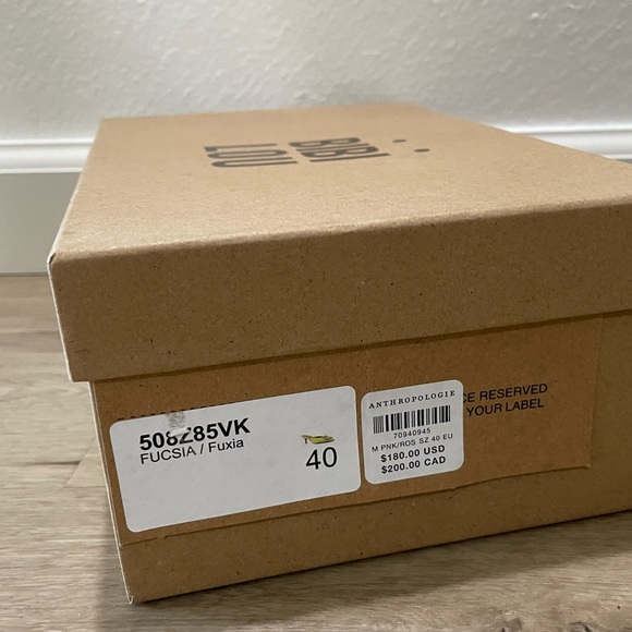 ๐ฉท NIB Bibi Lou Aoi Anthropologie pink satin crystal mule heels sz 40 - Picture 6 of 6